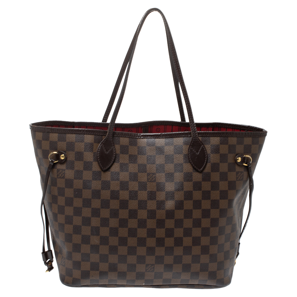 Louis Vuitton Damier Ebene Canvas Neverfull MM Bag