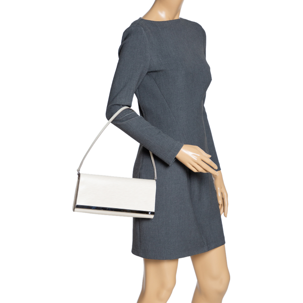 

Louis Vuitton Ivorie Epi Leather Sevigne Clutch Bag, Cream