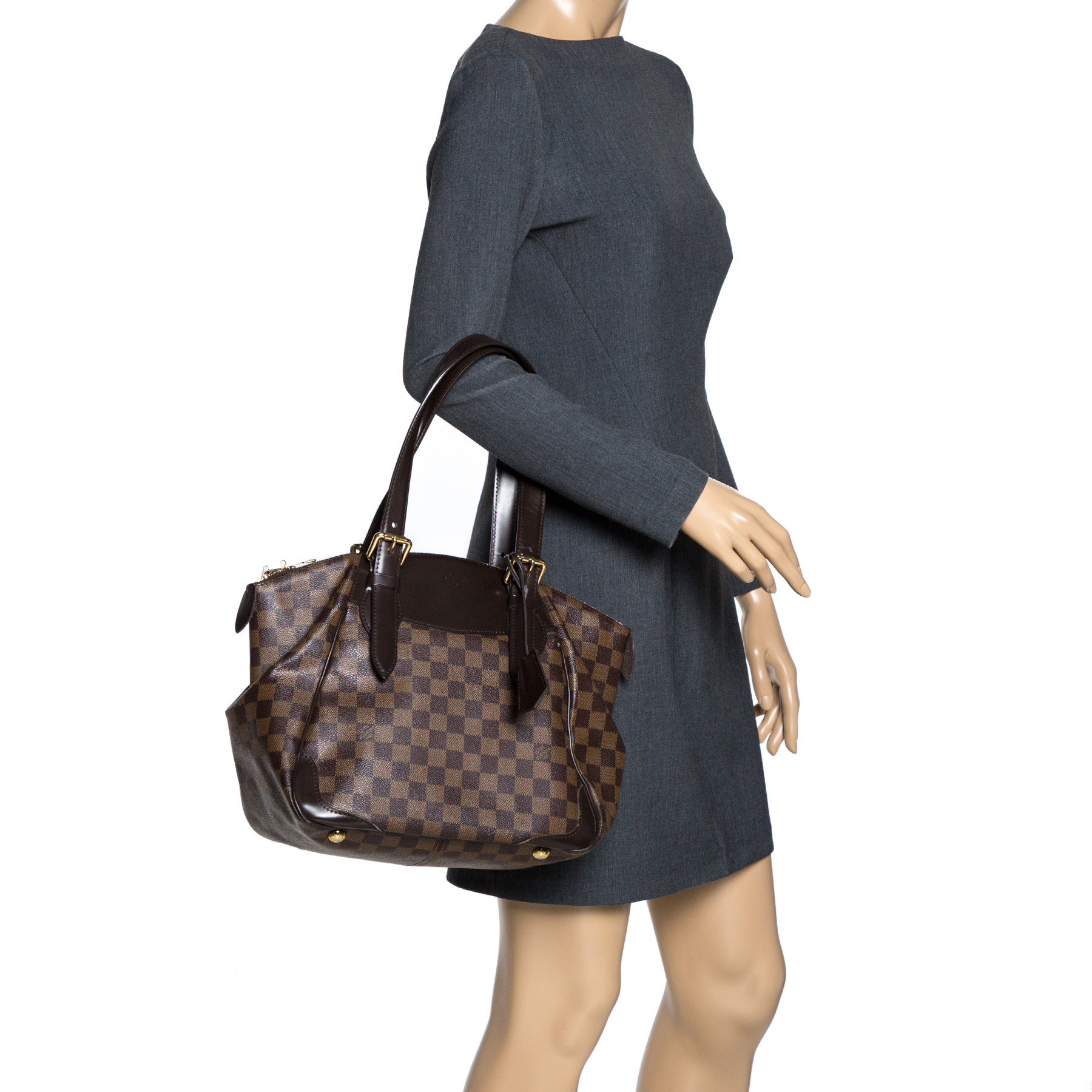 

Louis Vuitton Damier Ebene Canvas Verona MM Bag, Brown