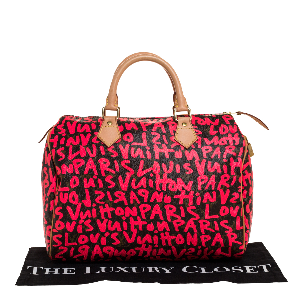 Louis Vuitton x Stephen Sprouse Speedy Monogram Graffiti 30 Brown/Pink - US