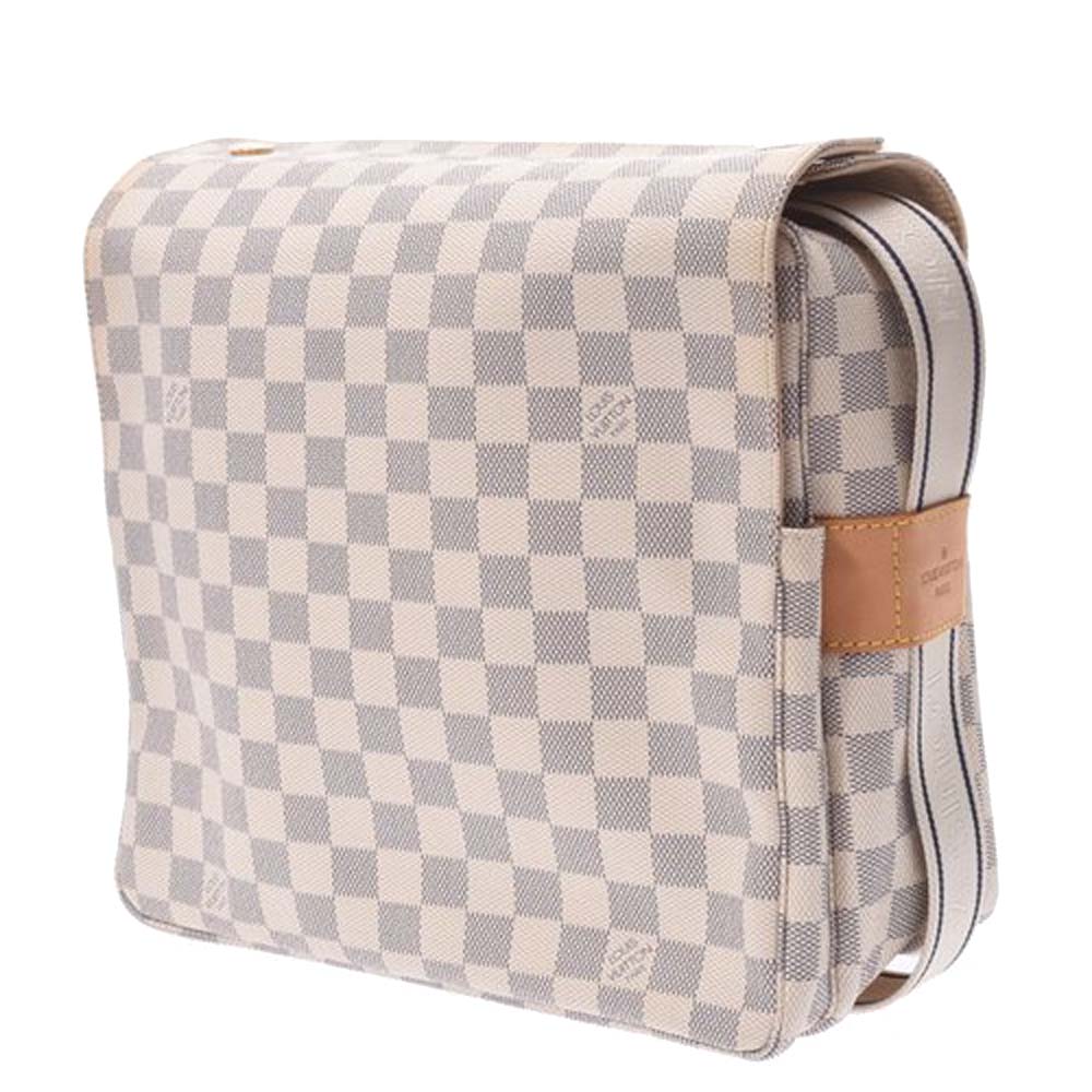 

Louis Vuitton Damier Azur Canvas Naviglio Messenger Bag, Blue