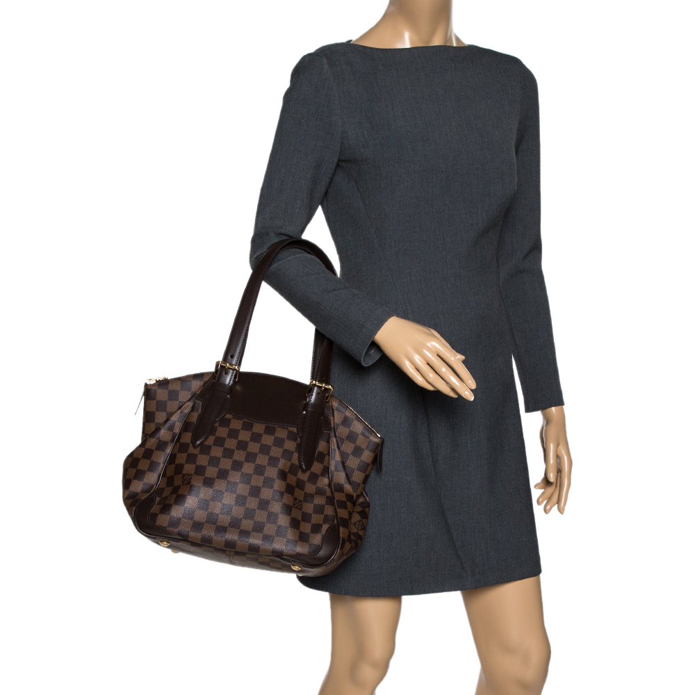

Louis Vuitton Damier Ebene Canvas Verona MM Bag, Brown