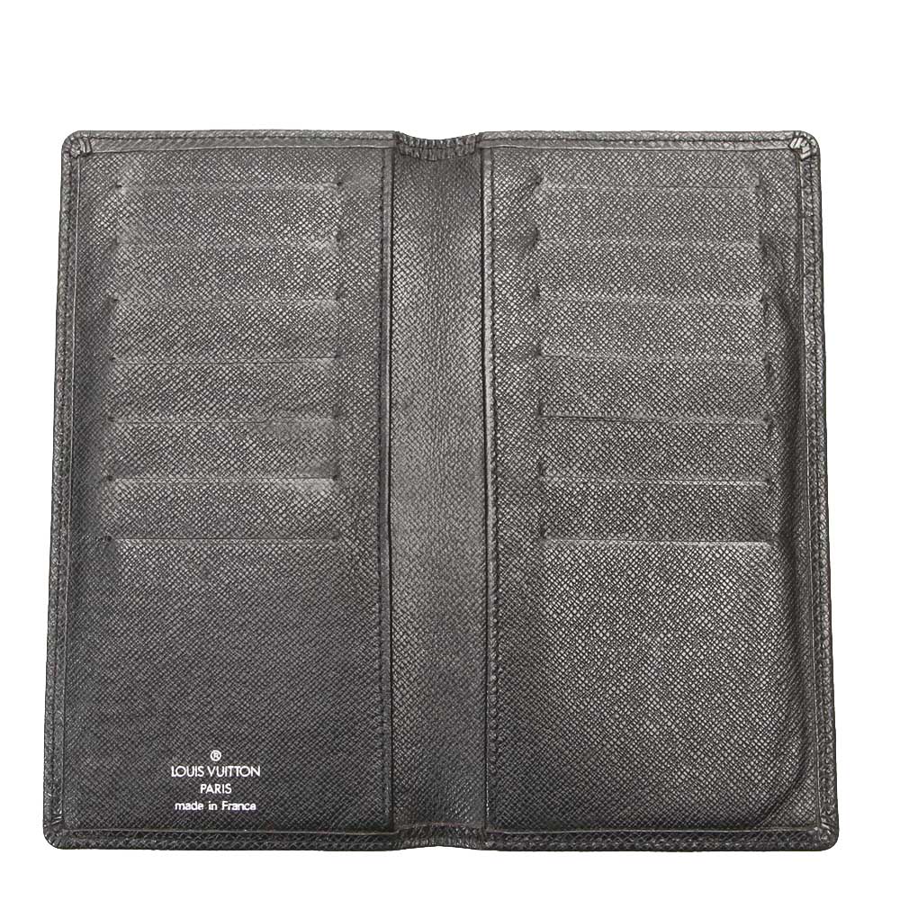 

Louis Vuitton Black Taiga Leather Long Wallet