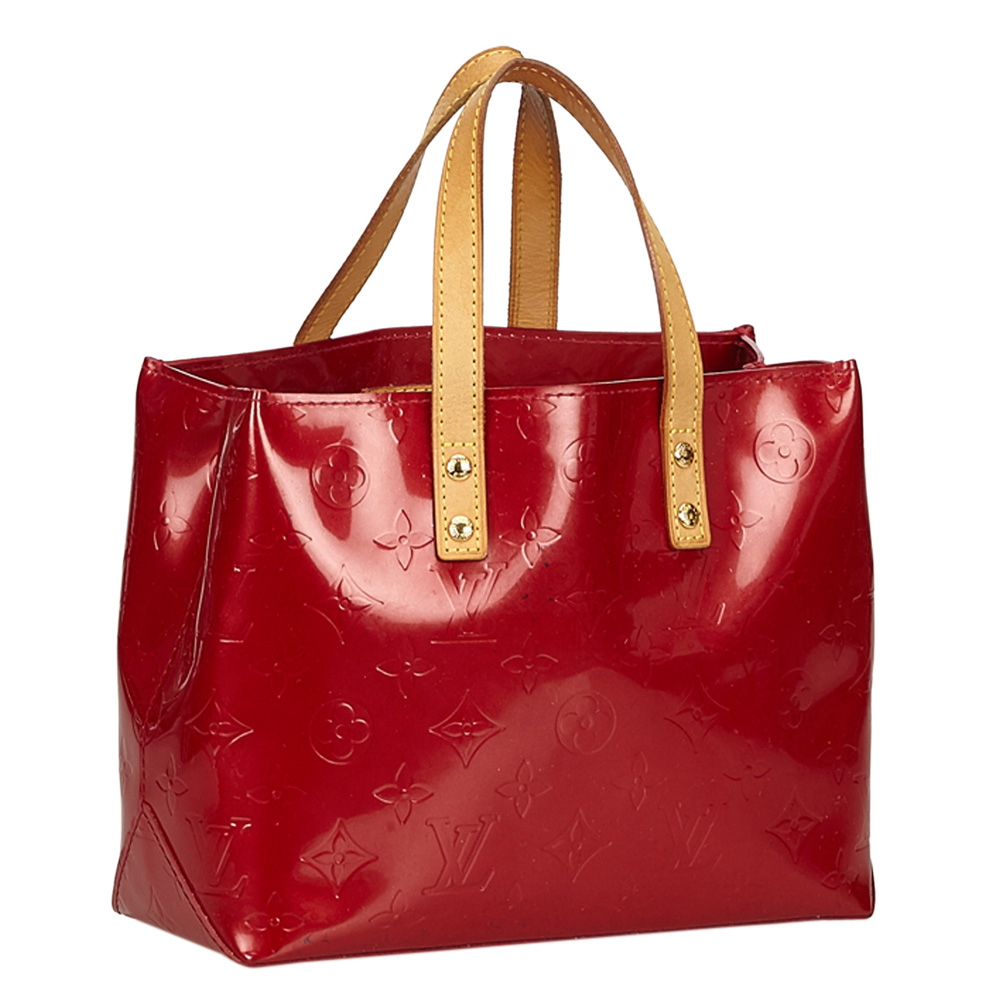 

Louis Vuitton Red Leather Reade PM Totes, Brown