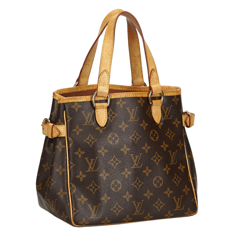 

Louis Vuitton Canvas Batignolles PM Totes, Brown