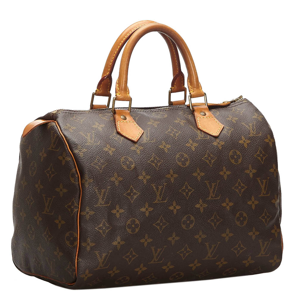 

Louis Vuitton Monogram Canvas Speedy 30 Bag, Brown