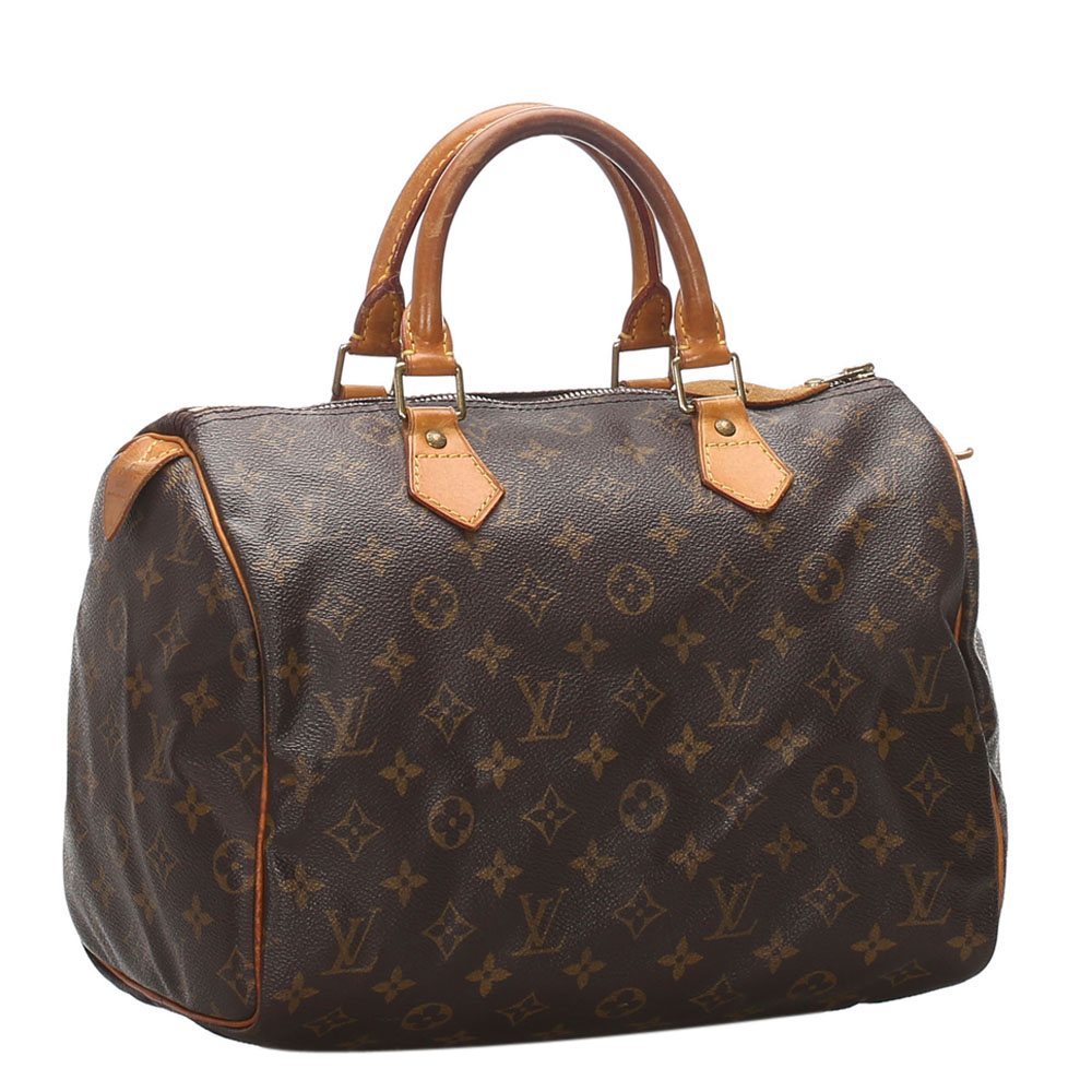 

Louis Vuitton Monogram Canvas Speedy 30 Bag, Brown