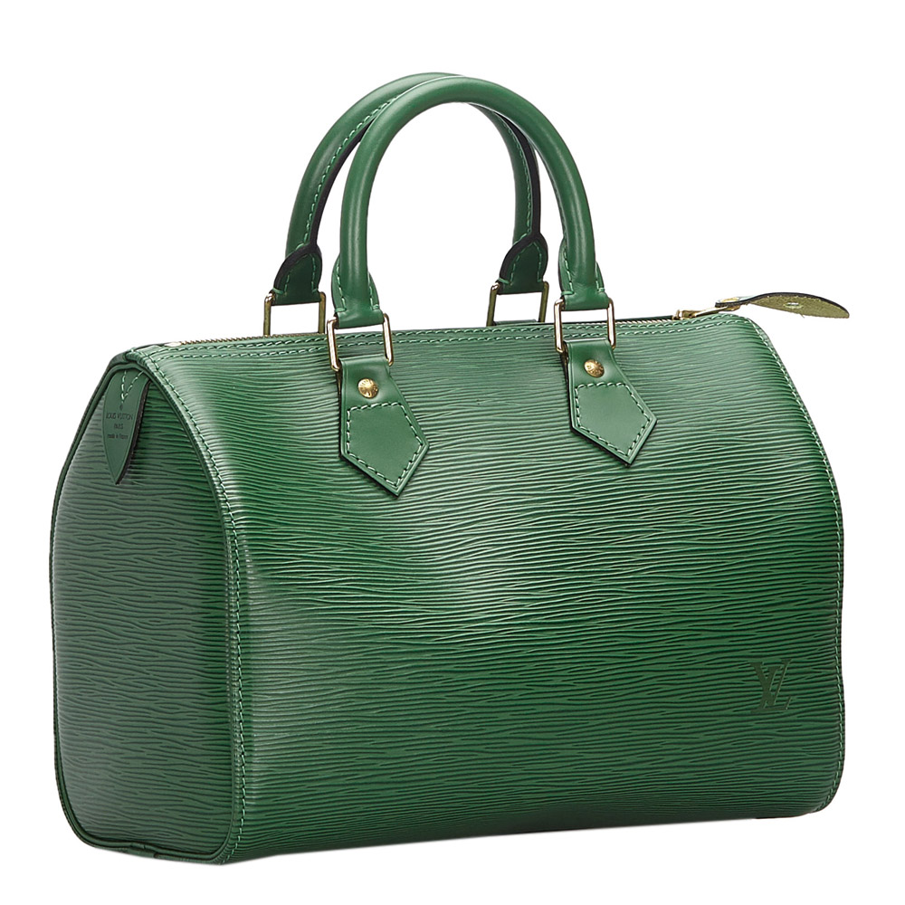 

Louis Vuitton Green Epi Leather Speedy 25 Bag