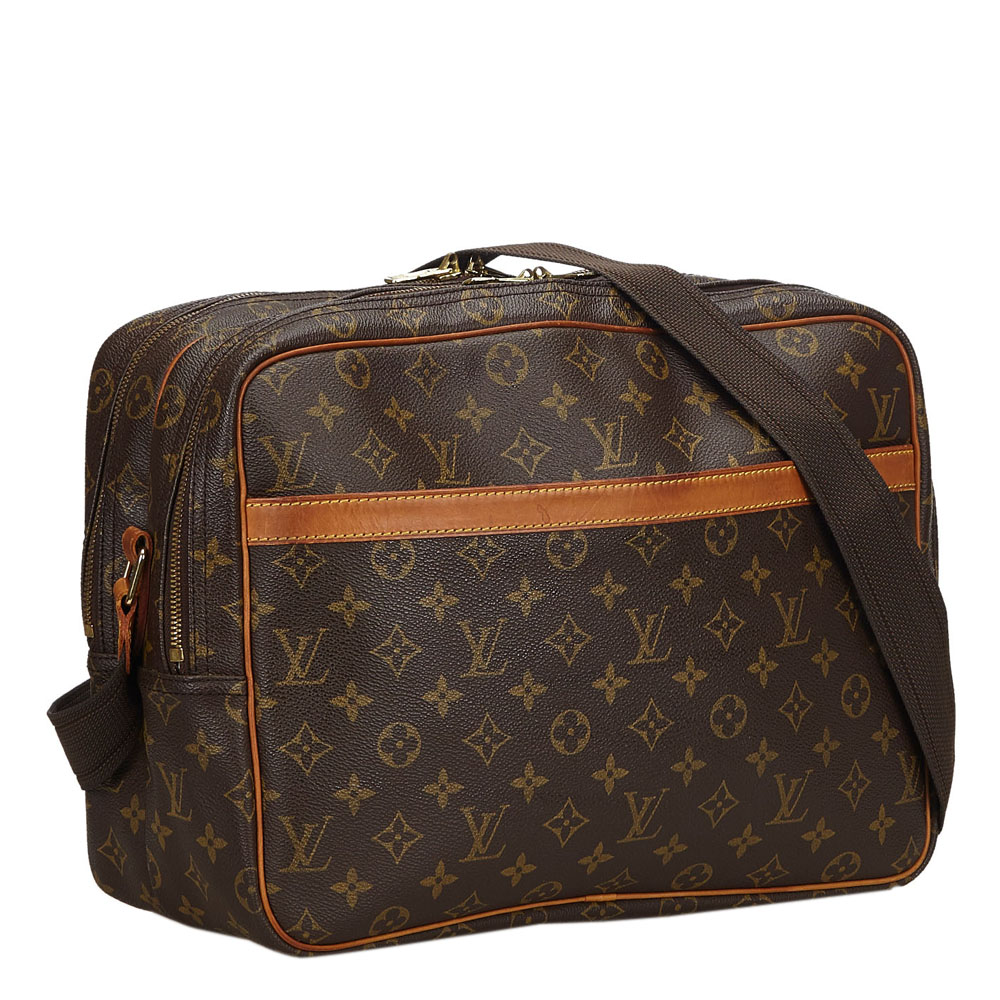 

Louis Vuitton Brown Canvas Reporter GM Shoulder Bag