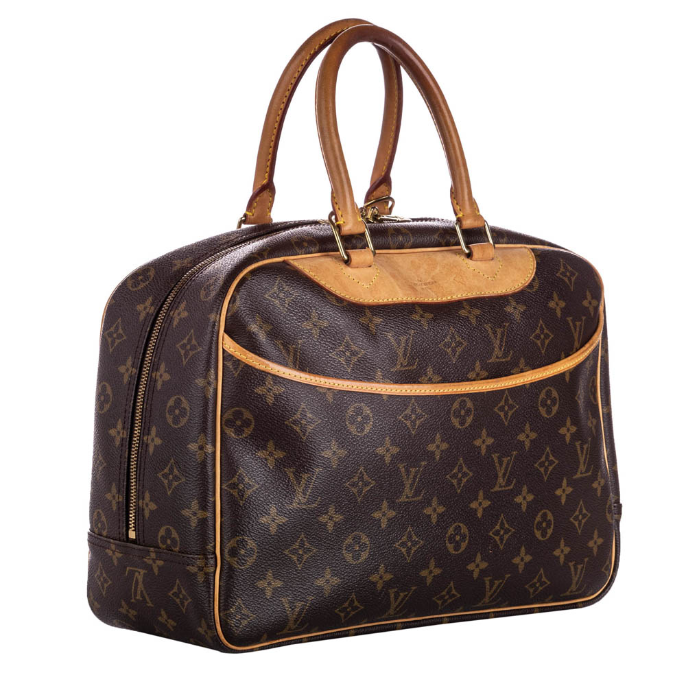 

Louis Vuitton Canvas Deauville Satchels, Brown