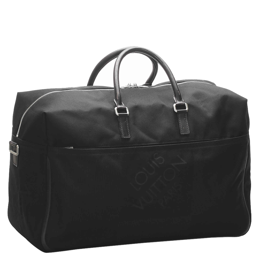 

Louis Vuitton Damier Geant Souverain Duffle Bag, Black