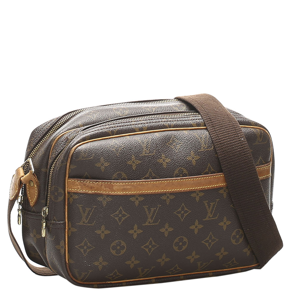 

Louis Vuitton Monogram Canvas  Reporter Shoulder Bags, Brown