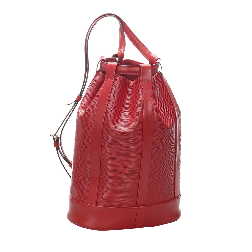 

Louis Vuitton Red Leather Randonnee PM Backpacks