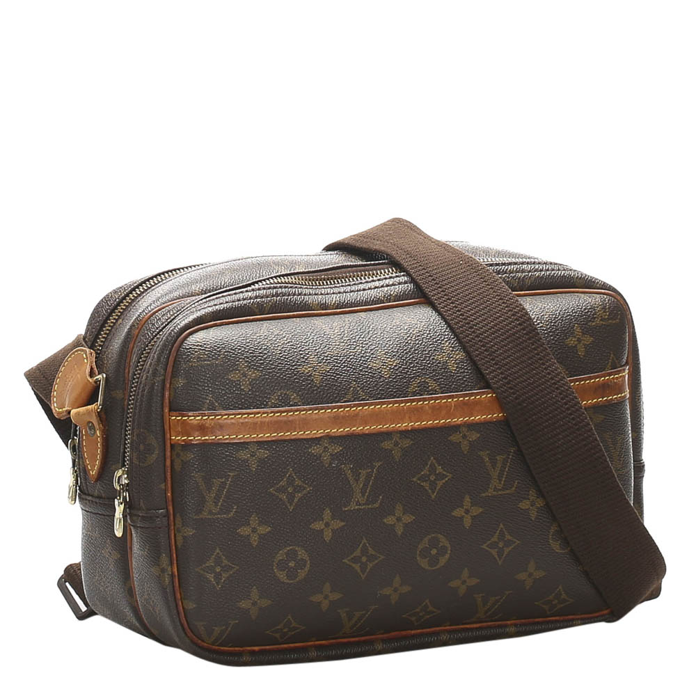 

Louis Vuitton Brown Canvas Reporter PM Shoulder Bag