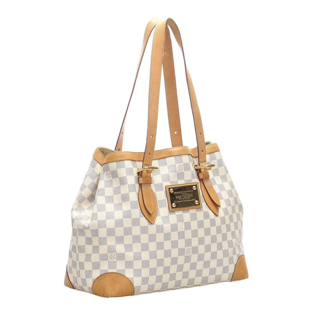 

Louis Vuitton Damier Azur Canvas Hampstead MM Totes, Blue