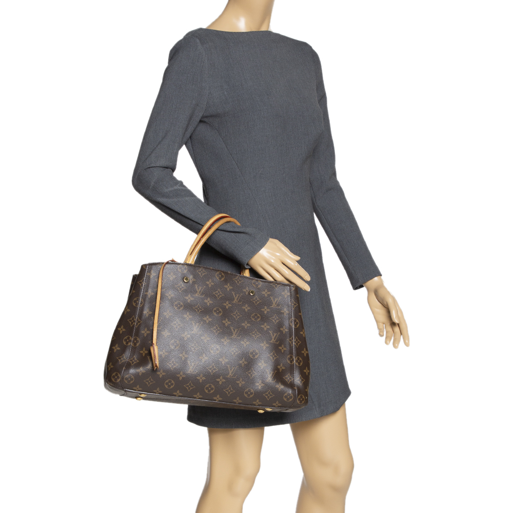 

Louis Vuitton Monogram Canvas Montaigne GM Bag, Brown
