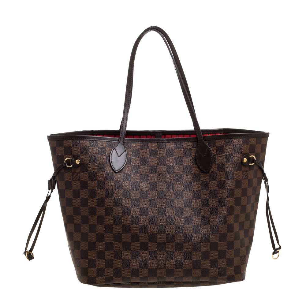 مملوكة مسبقًا Louis Vuitton Damier Ebene Canvas Neverfull NM MM Bag