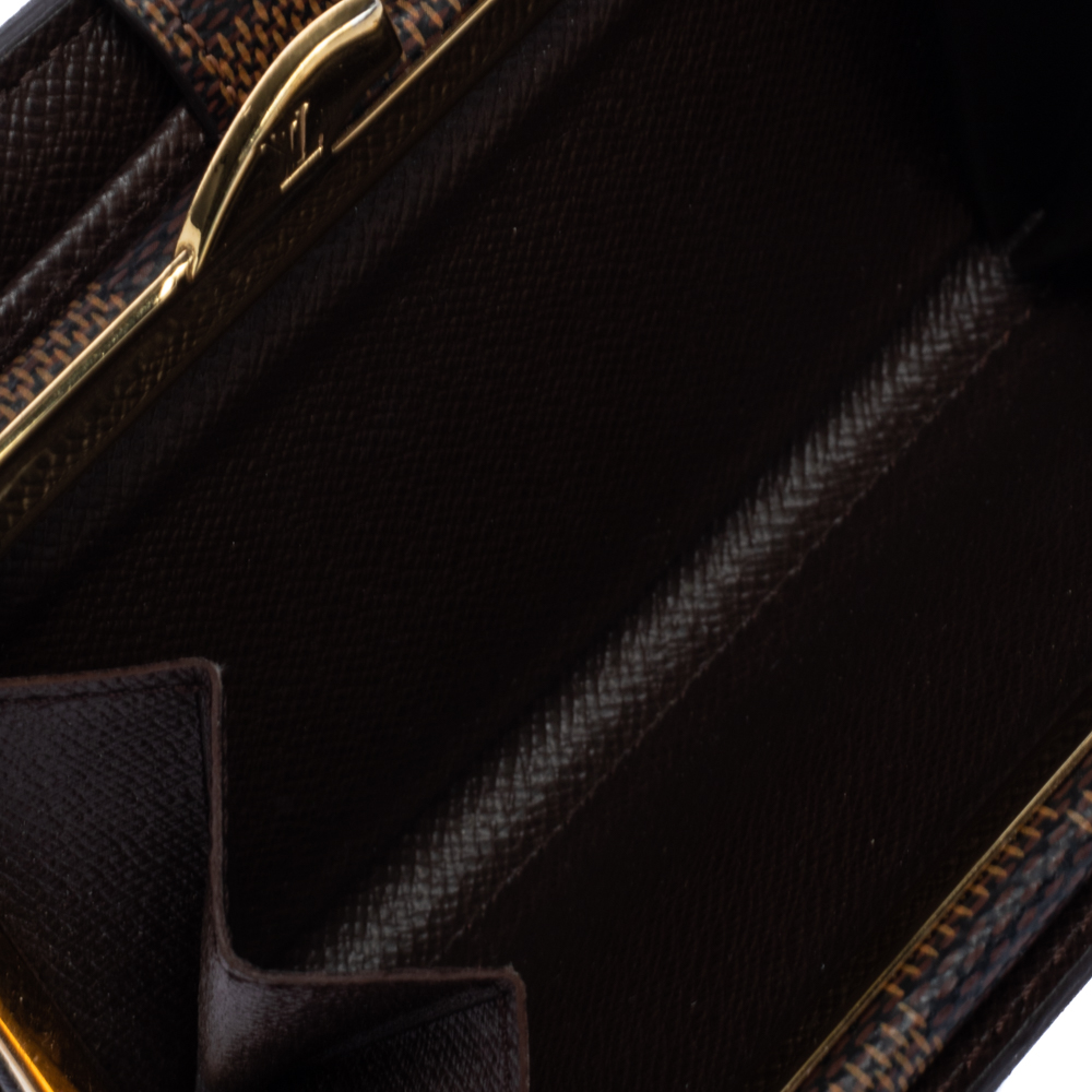 

Louis Vuitton Damier Ebene French Purse Wallet, Brown