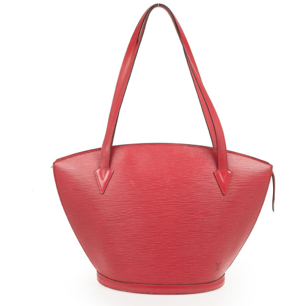 Louis Vuitton Saint Jacques Small Model Shopping Bag in Red EPI