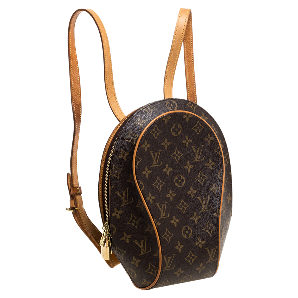 Louis Vuitton Sac A Dos Ellipse Seashell Brown Monogram Canvas Backpack  Leather ref.543909 - Joli Closet