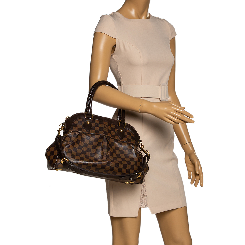 

Louis Vuitton Damier Ebene Canvas Trevi PM Bag, Brown