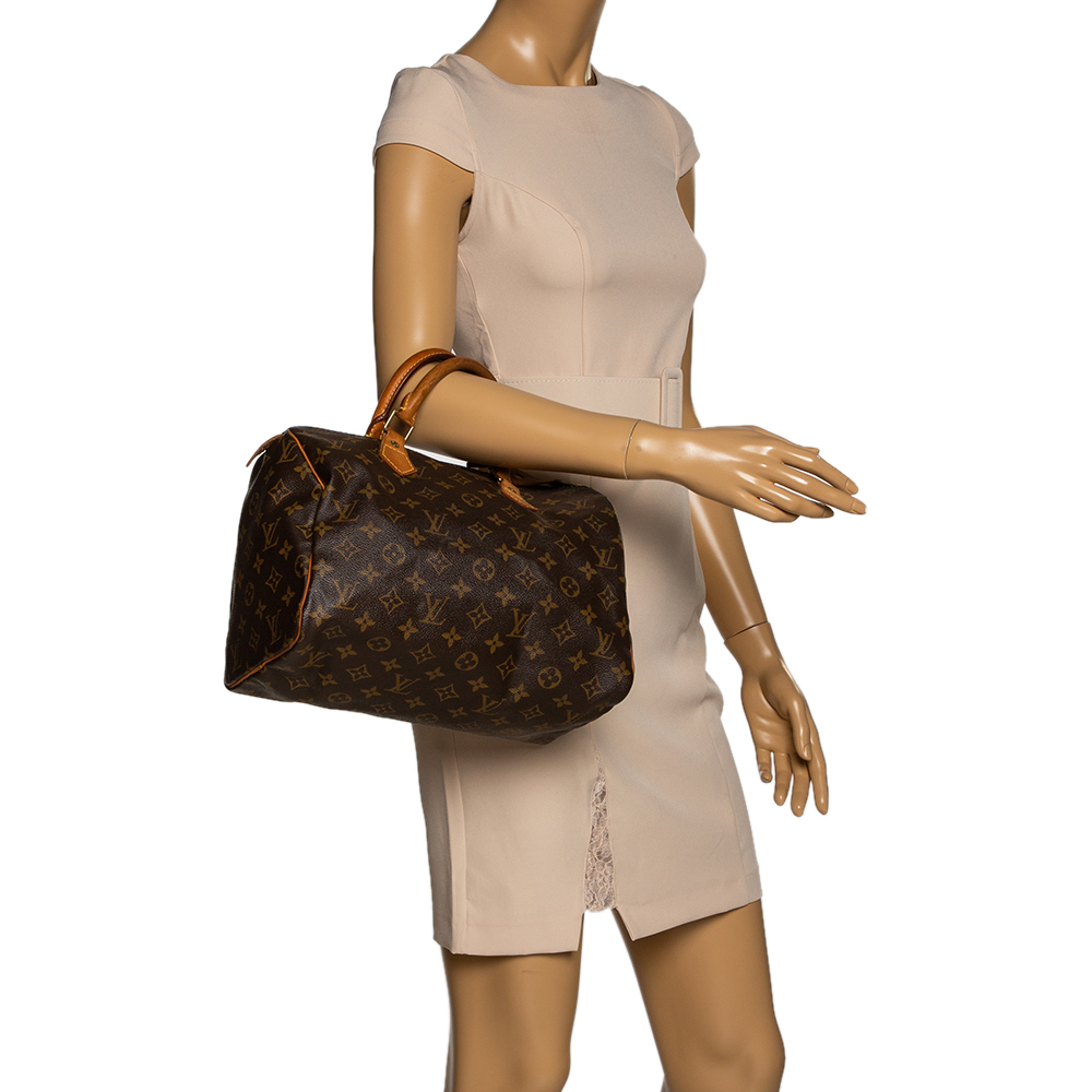 

Louis Vuitton Monogram Canvas Speedy 30 Bag, Brown