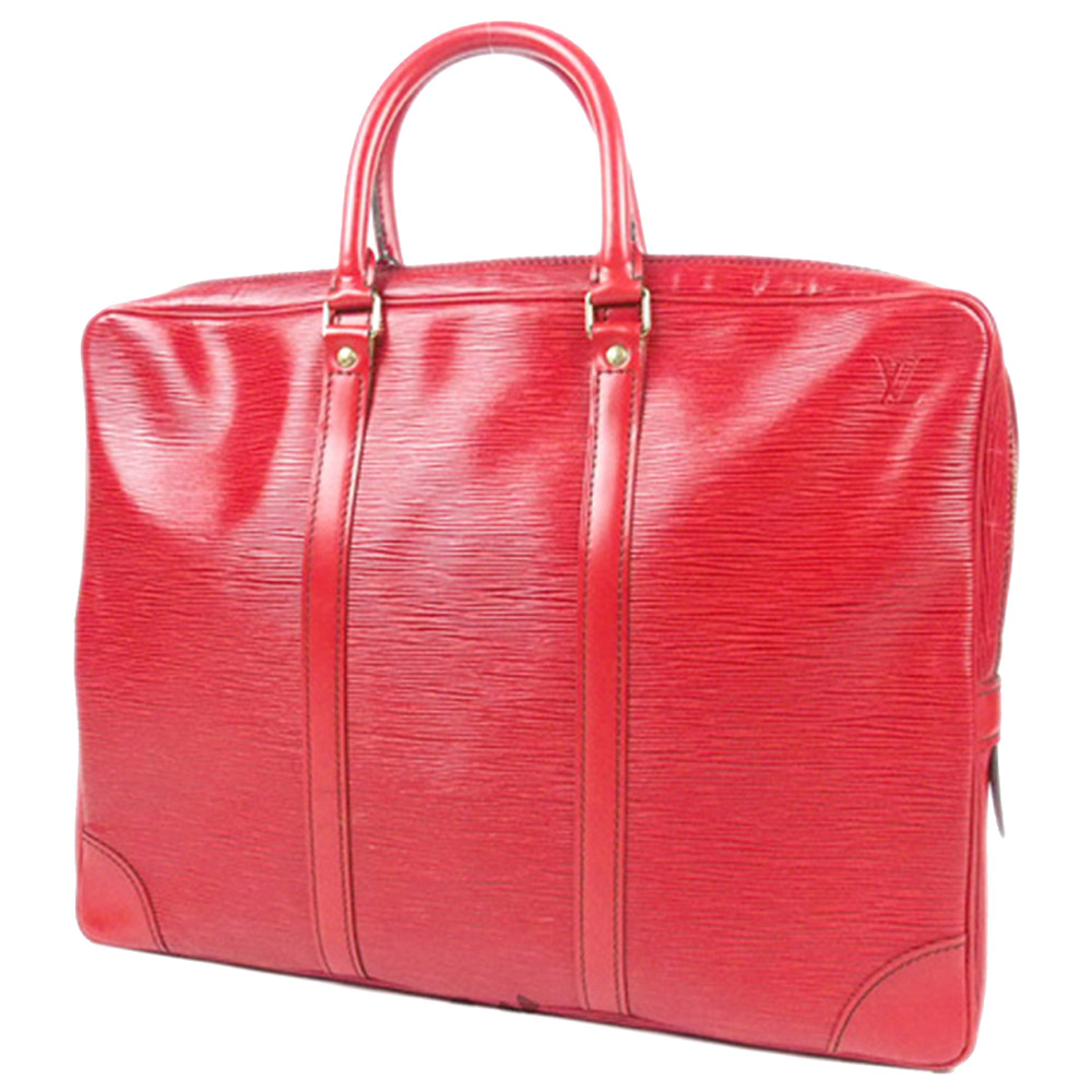 

Louis Vuitton Red Epi Leather Porte-Documents Voyage Briefcase