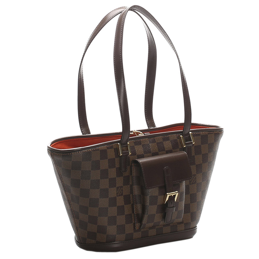 

Louis Vuitton Brown Damier Ebene Canvas Manosque PM Bag