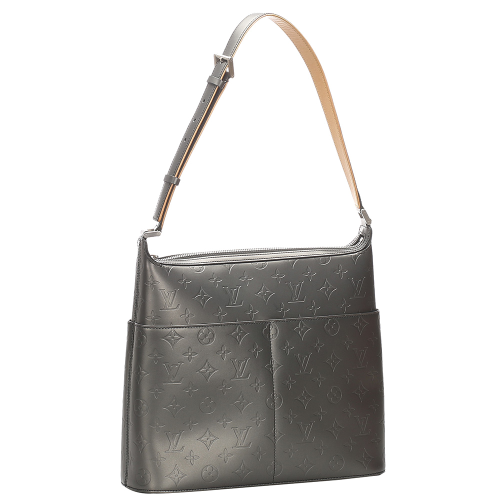 

Louis Vuitton Black Leather Mat Sutter Bag
