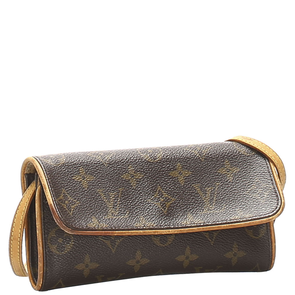 

Louis Vuitton Monogram Canvas Twin PM Bag, Brown