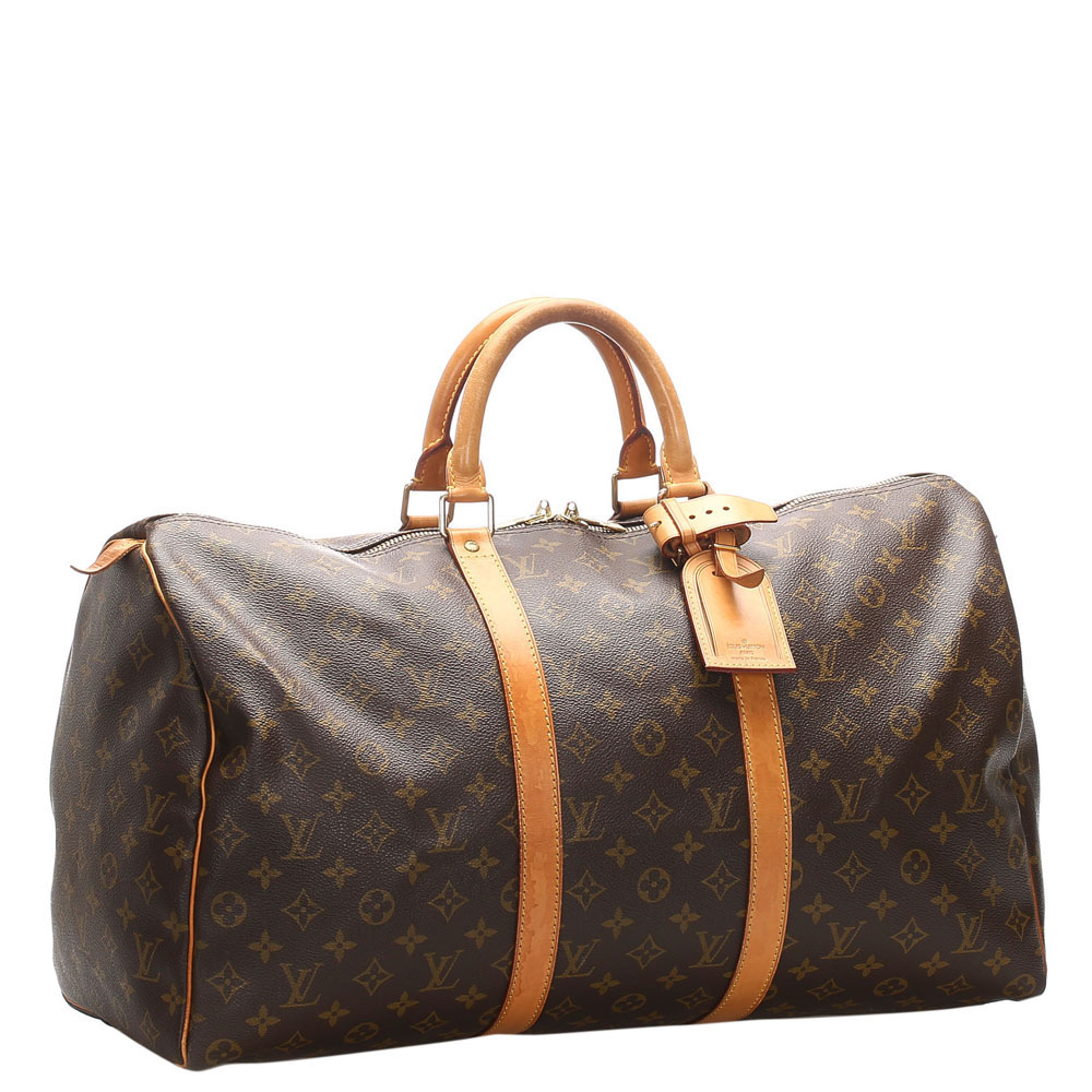 

Louis Vuitton Monogram Canvas Keepall 50 Bag, Brown