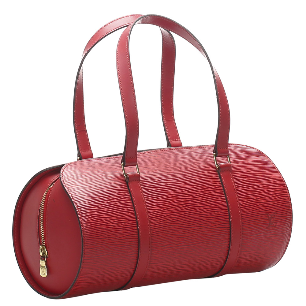 

Louis Vuitton Red Epi Leather Soufflot Bag