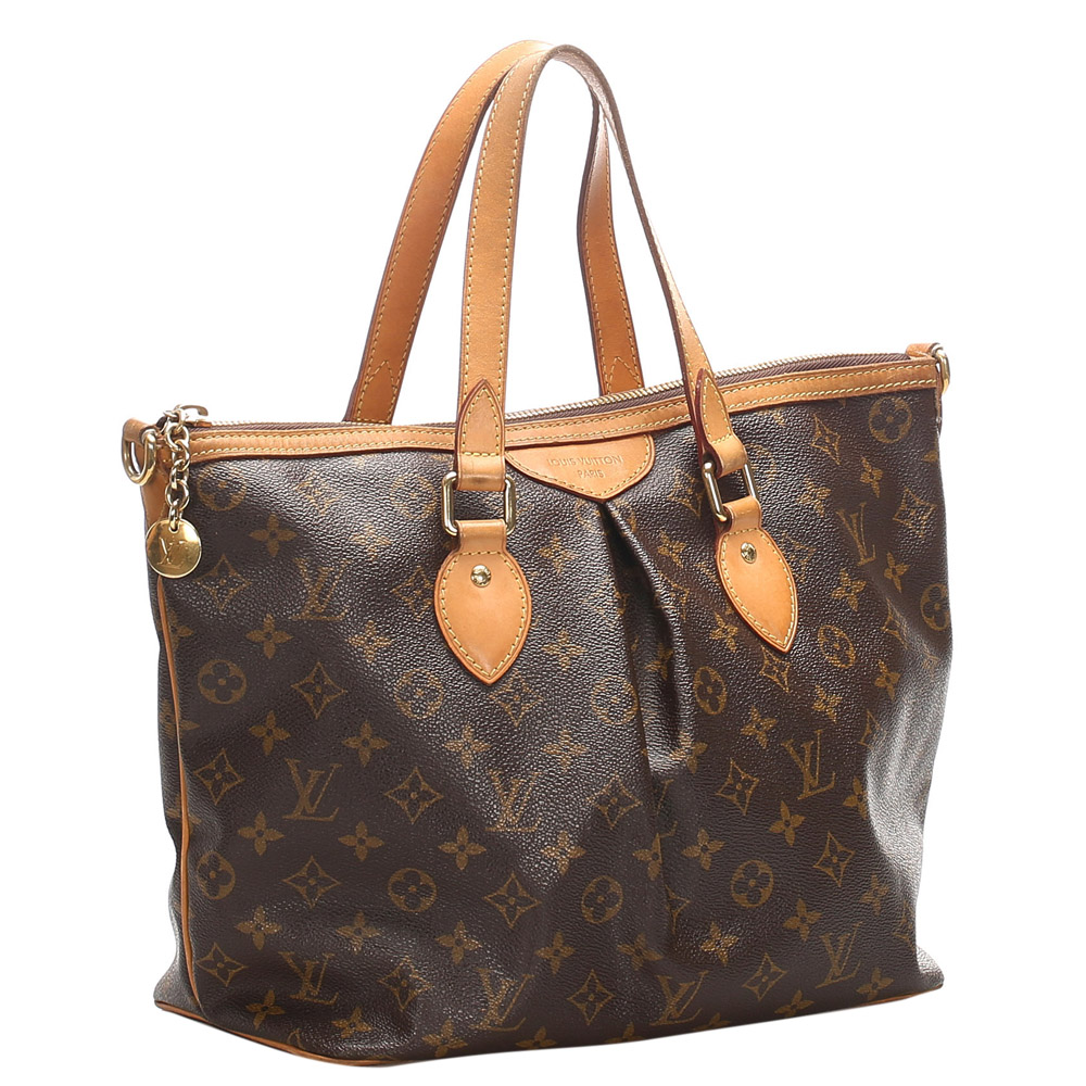 

Louis Vuitton Monogram Canvas Palermo PM Bag, Brown