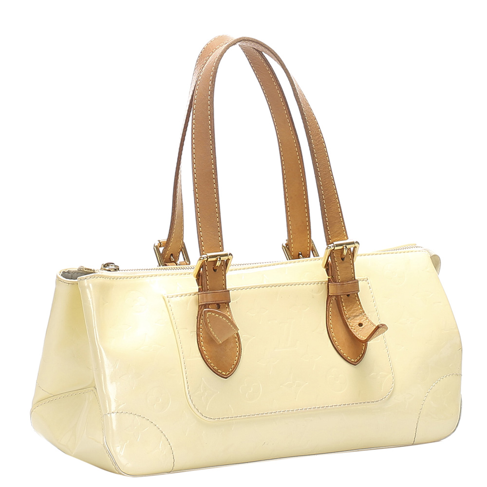 

Louis Vuitton White Vernis Canvas Rosewood Bag