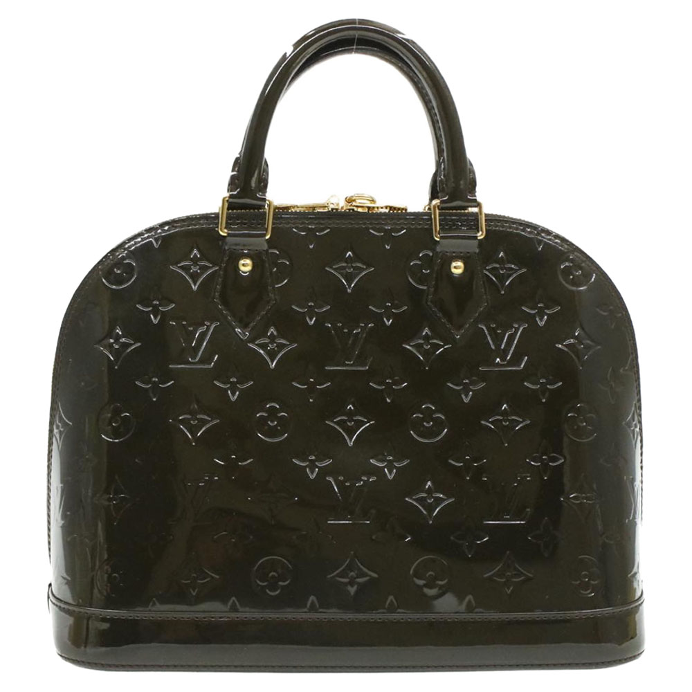 

Louis Vuitton Dark Brown Vernis Leather Alma PM Bag