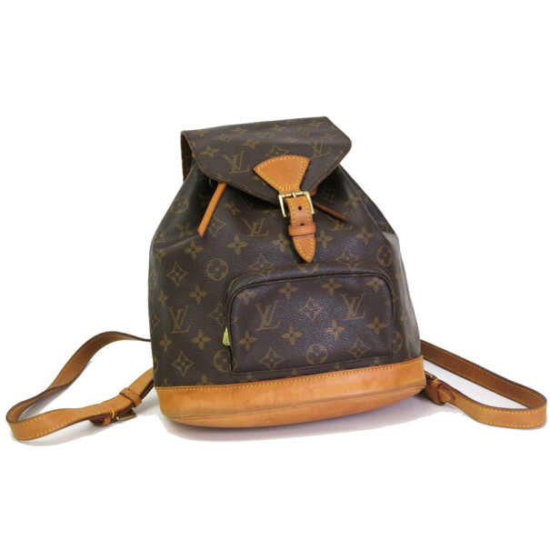 Pre Owned Louis Vuitton Monogram Montsouris MM Backpack