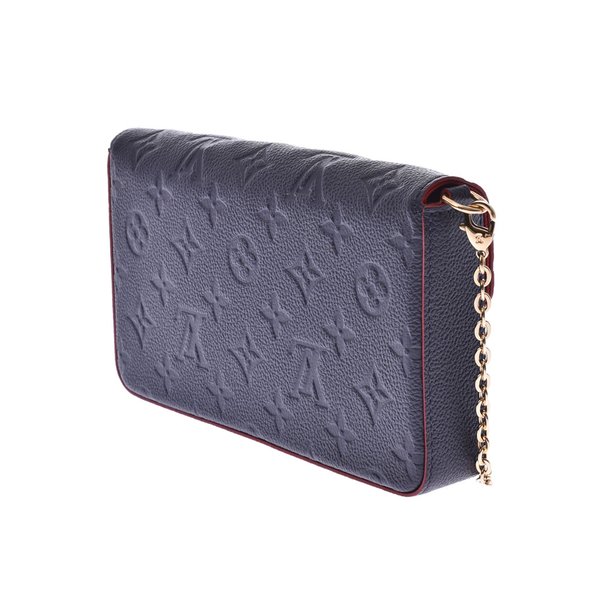 

Louis Vuitton Blue Monogram Empreinte Félicie Pochette Bag, Black