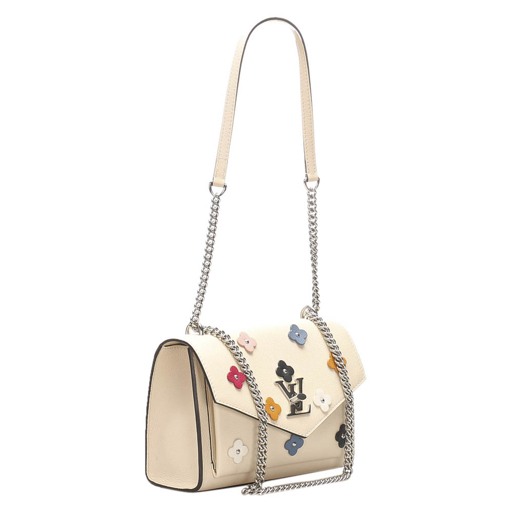 

Louis Vuitton Beige/Brown Leather MyLockMe Fleurs BB Bag