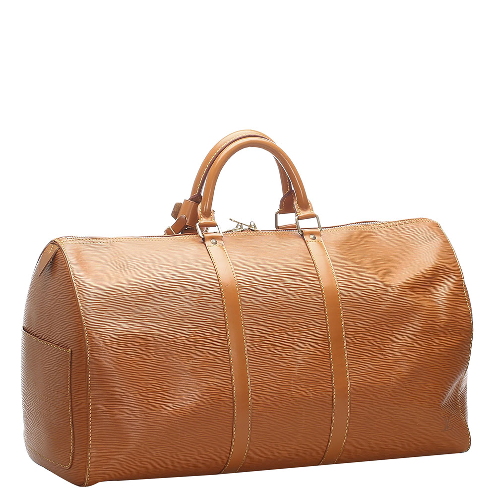 

Louis Vuitton Brown Epi Leather Keepall 50 Bag