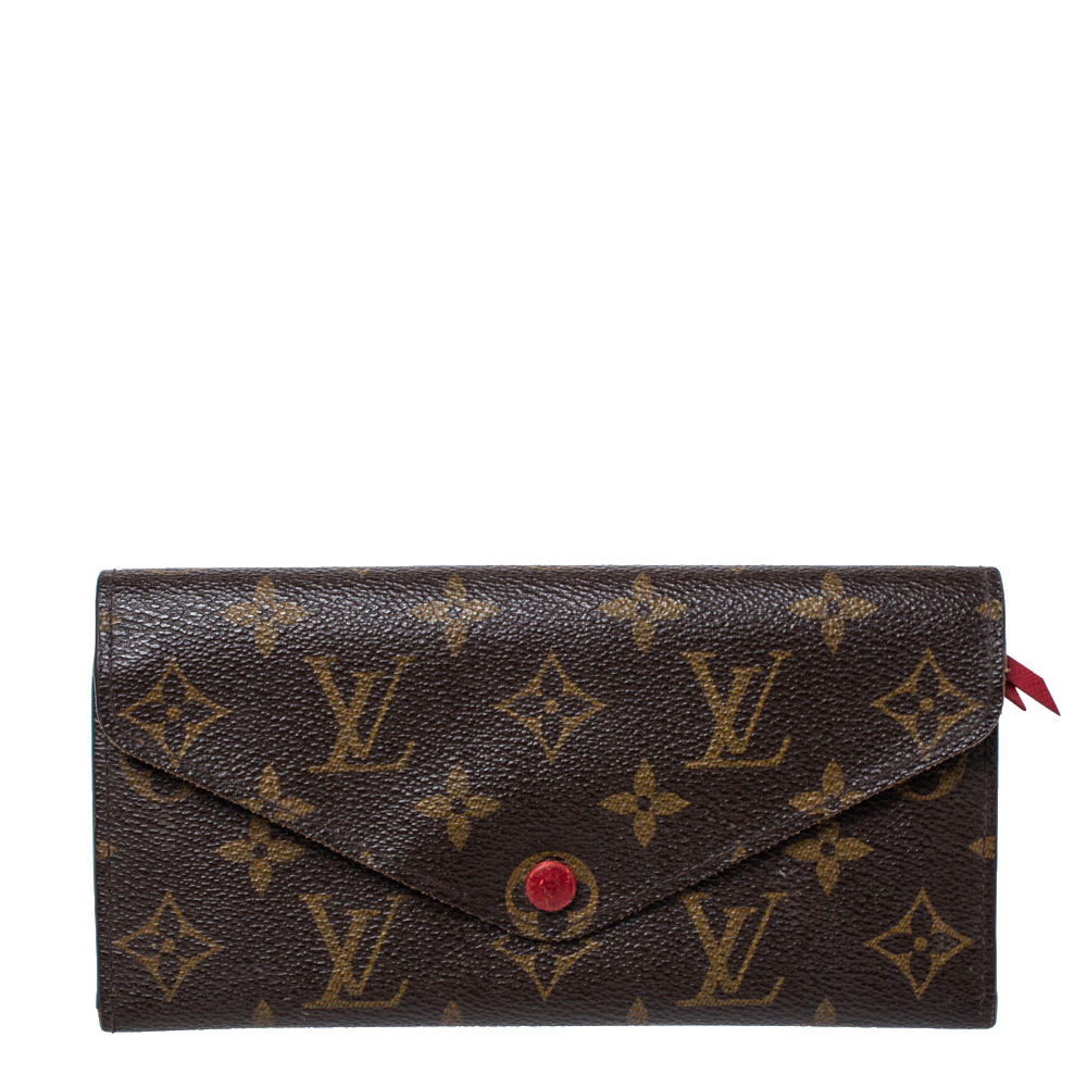 Click to view more detailed imagery on our partner's website Pre-owned Louis Vuitton Monogram Canvas Josephine Wallet In Brown