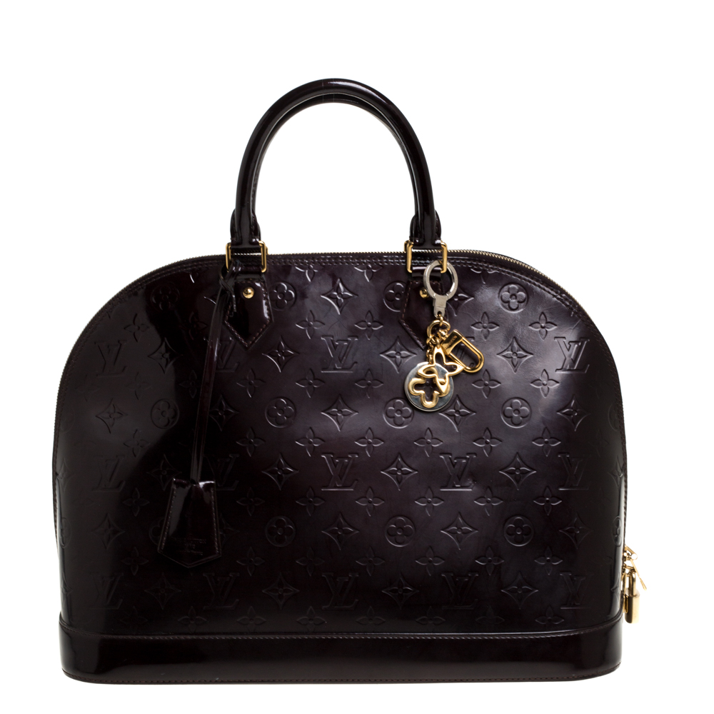 مملوكة مسبقًا Louis Vuitton Amarante Monogram Vernis Alma GM Bag