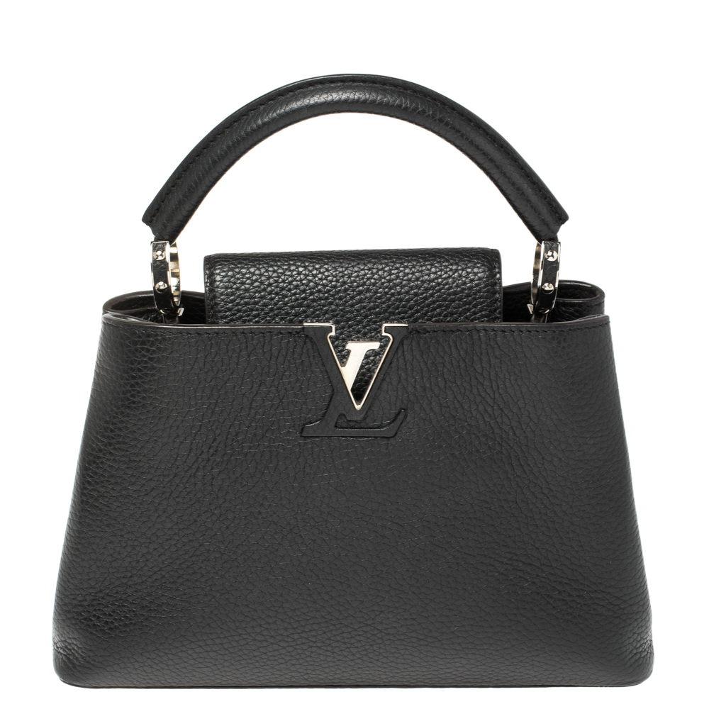 Pre Owned حقيبة لوي فيتون "كيبوسينيس بي بي" جلد تاوريلون أسود