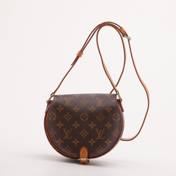 Auth Louis Vuitton Tambourine Brown Monogram Canvas Classic Women's  Shoulder Bag