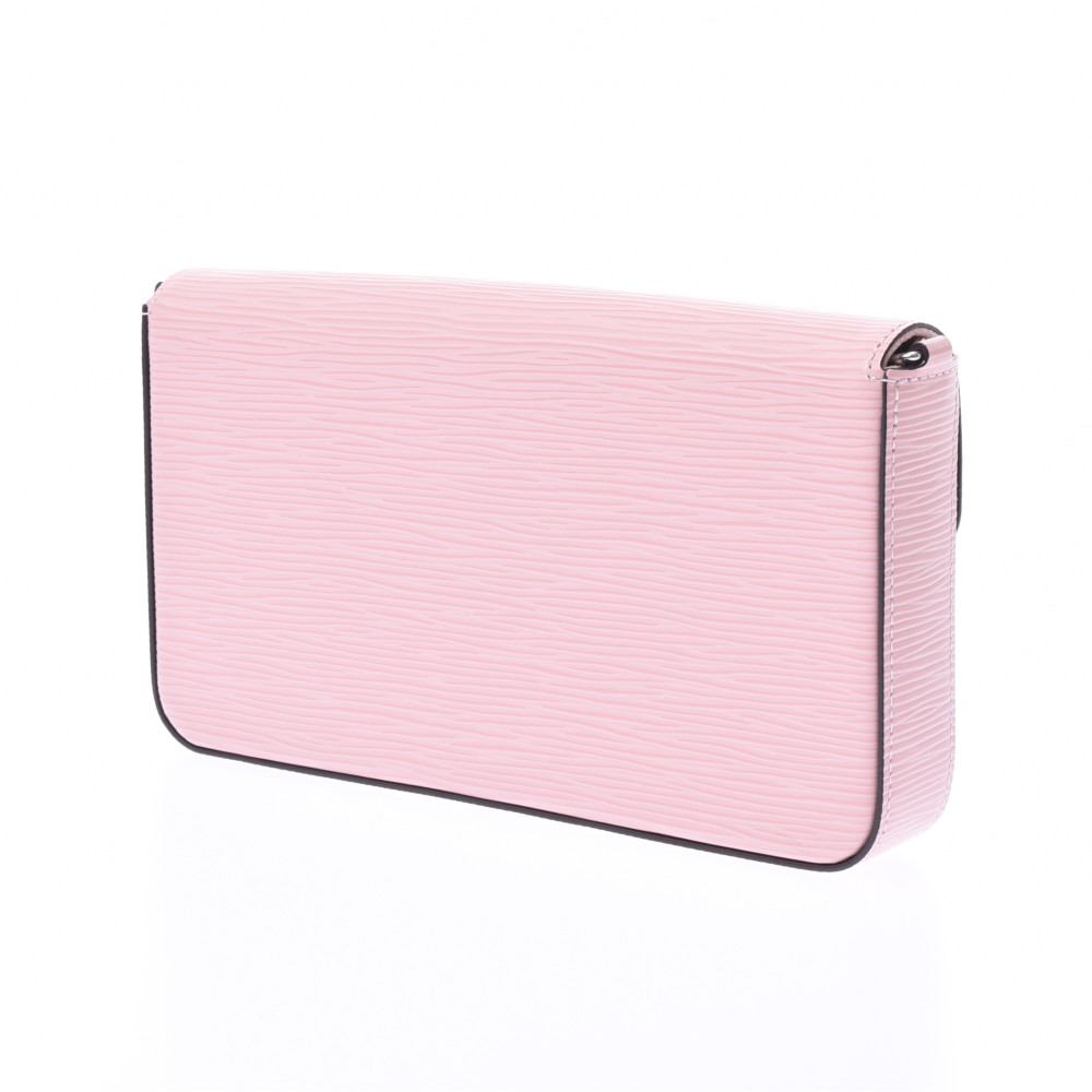 

Louis Vuitton Pink Epi Leather Pochette Felicie Clutch Bag