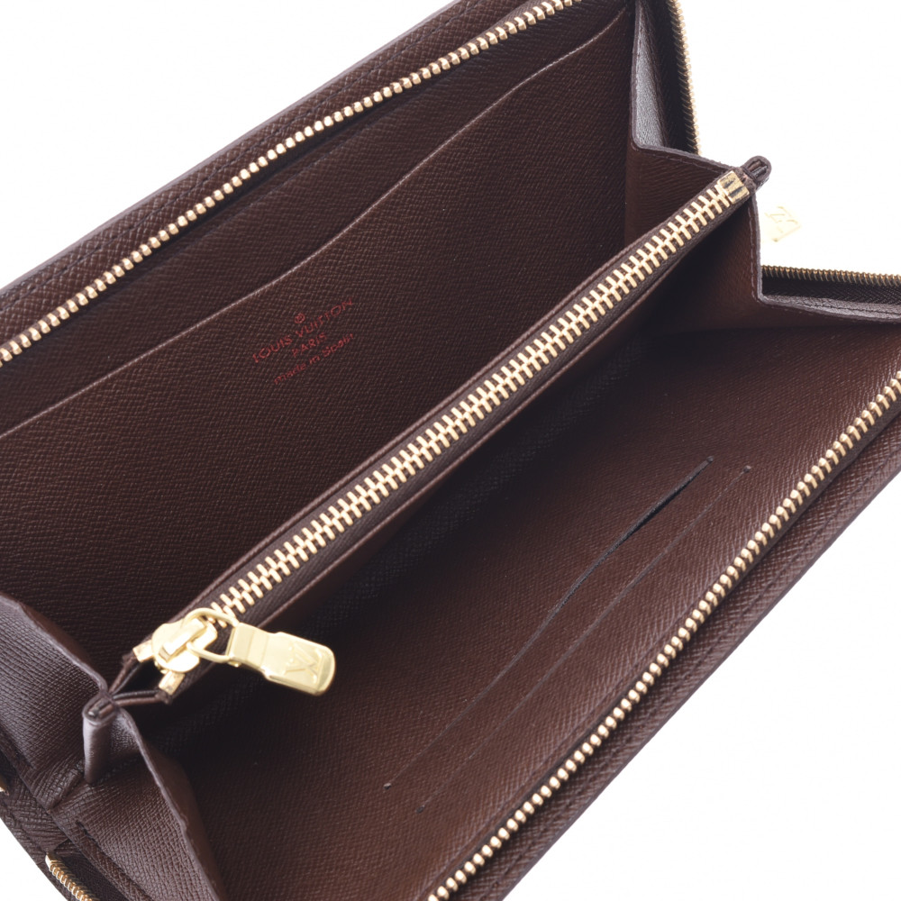 

Louis Vuitton Brown Damier Ebene Canvas Zippy Wallet