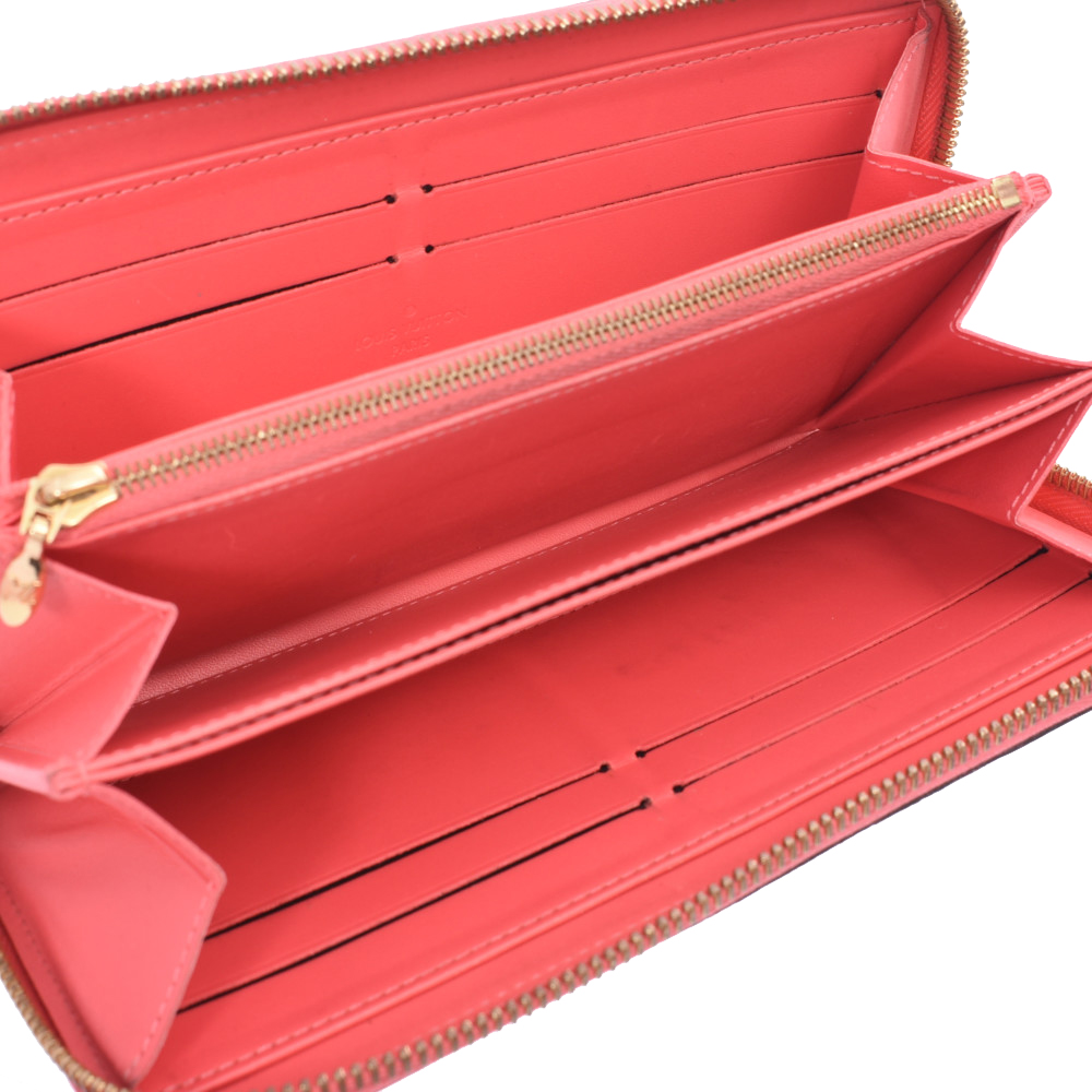 

Louis Vuitton Pink Monogram Vernis Zippy Wallet