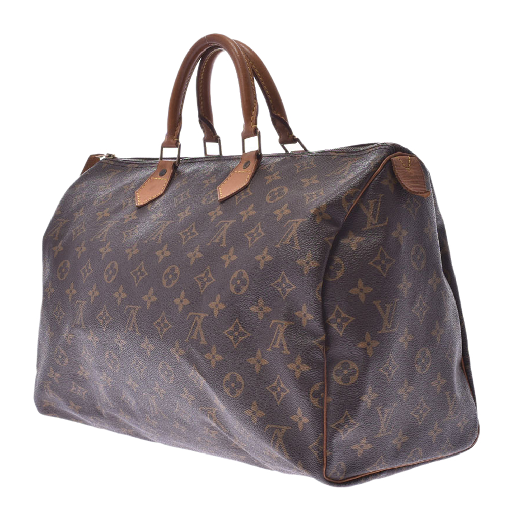 

Louis Vuitton Monogram Canvas Speedy 40 Bag, Brown