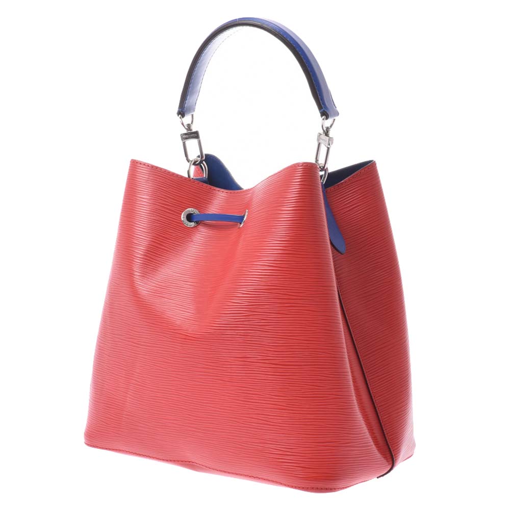 

Louis Vuitton Red and Blue Epi Leather Neo Noe Bag