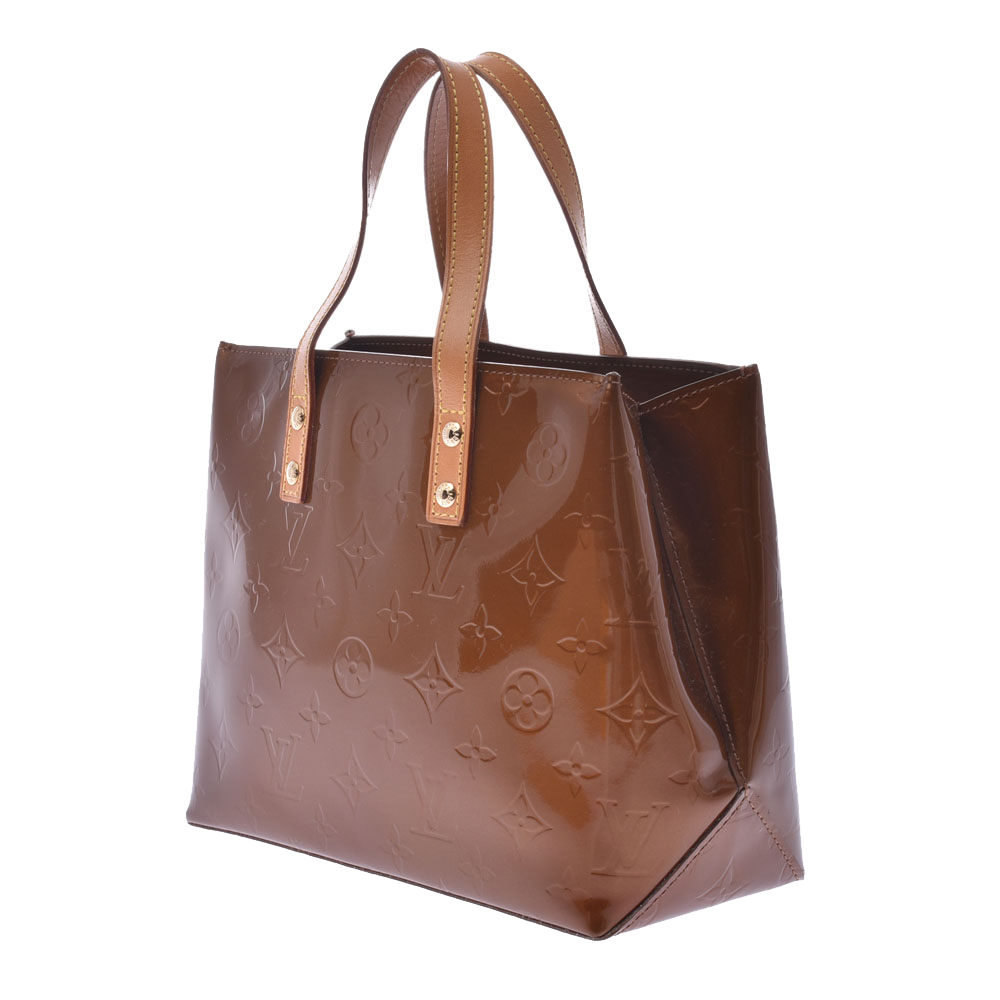 

Louis Vuitton Brown Monogram Vernis Reade PM Bag, Beige