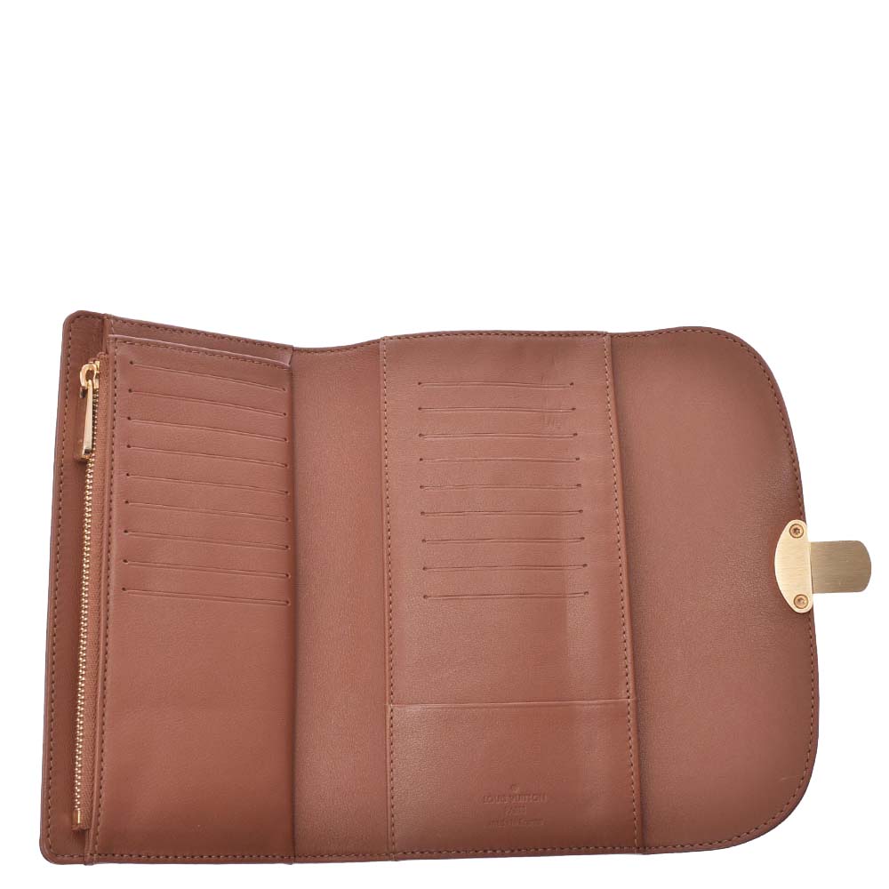 

Louis Vuitton Brown Leather Mahina Amelia Wallet